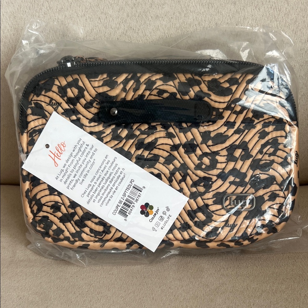 NWT Lug Coupe SE 2 Convertible Crossbody Bag in Spotted Leopard 🐆